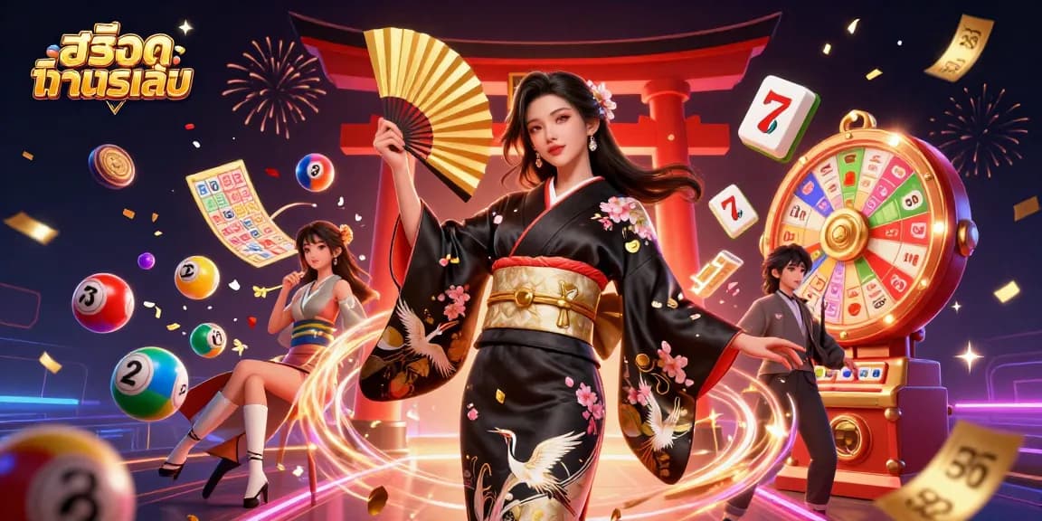 Engage with สล็อตทดลองเล่น as you enjoy dynamic games illustrated with colorful elements and a traditional Asian theme.