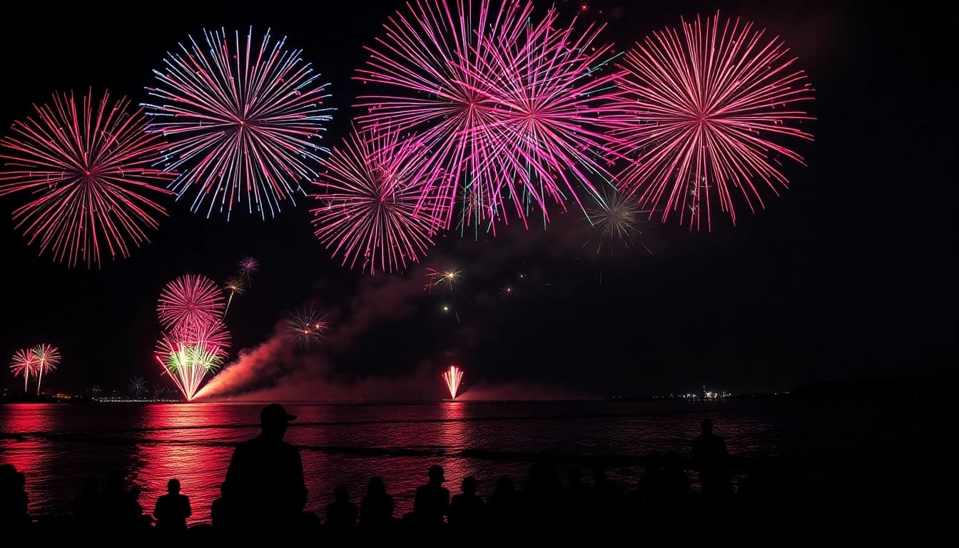 Watch stunning fireworks lighting up the sky at https://5starfireworks.co.uk event.