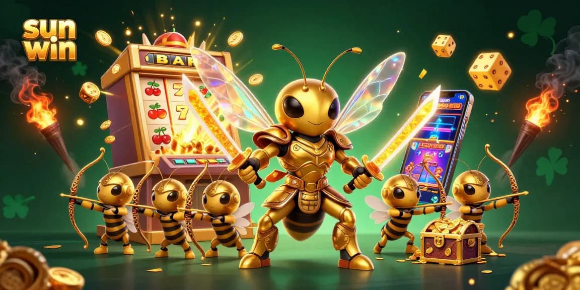 Experience the excitement of sun win with a vibrant 3D casino scene showcasing engaging games and stunning characters.