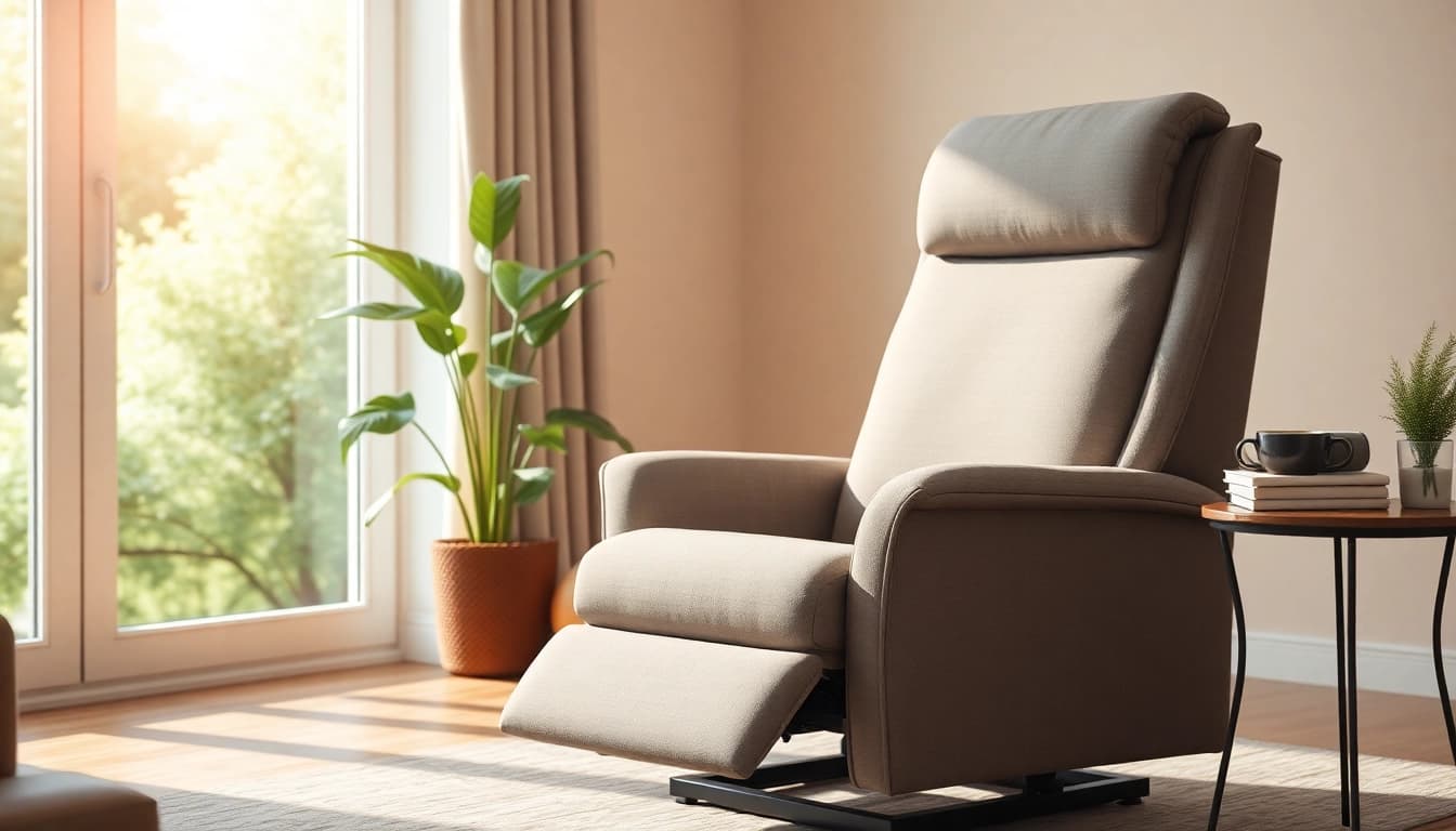 Explore the comfort of a tall man lift chair in a beautifully designed living room.