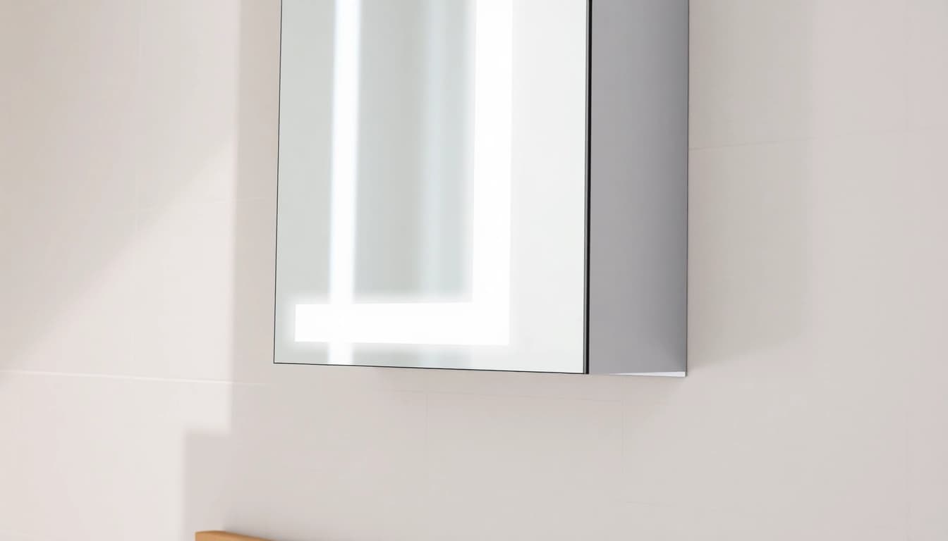 sonni Spiegelschrank mit modernem Design und integrierter Beleuchtung präsentieren