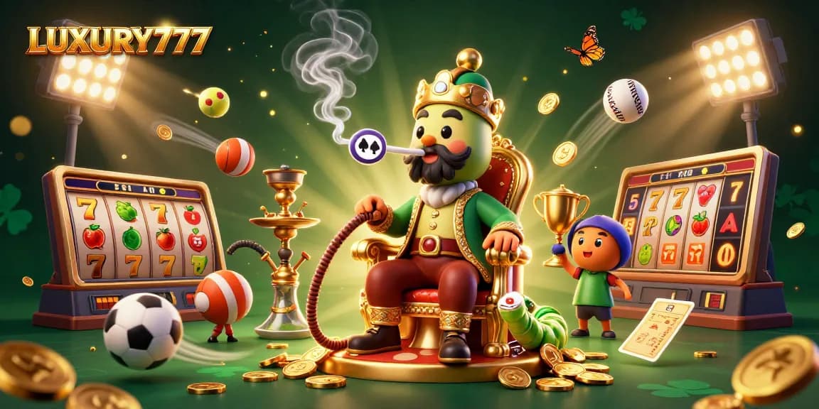 LUXURY777 slot online yang menarik dan mengasyikkan dengan desain penuh warna dan simbol keberuntungan