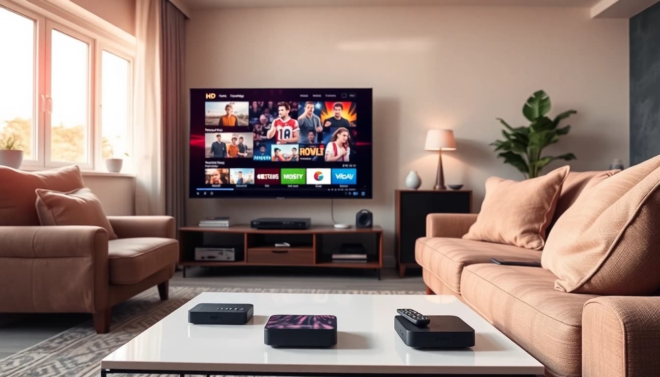 Stream IPTV seamlessly at https://bosstv.ca with a vibrant home entertainment setup.