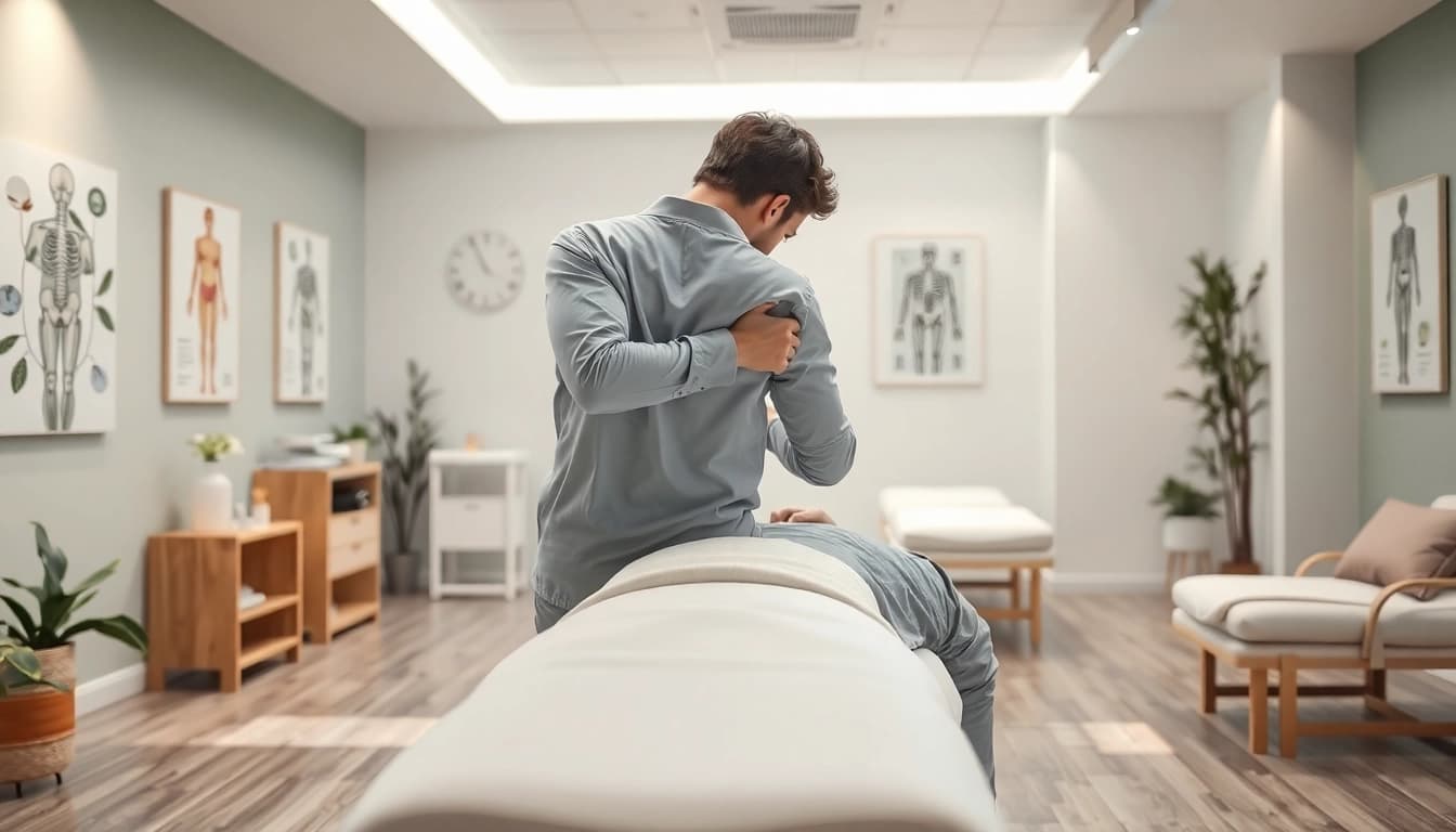 Patient receiving Chiropraktik Stuttgart treatment in a modern clinic to enhance well-being.