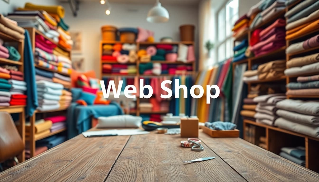 Bekijk stoffen webshop nederland met kleurrijke stoffen en creatief interieur.