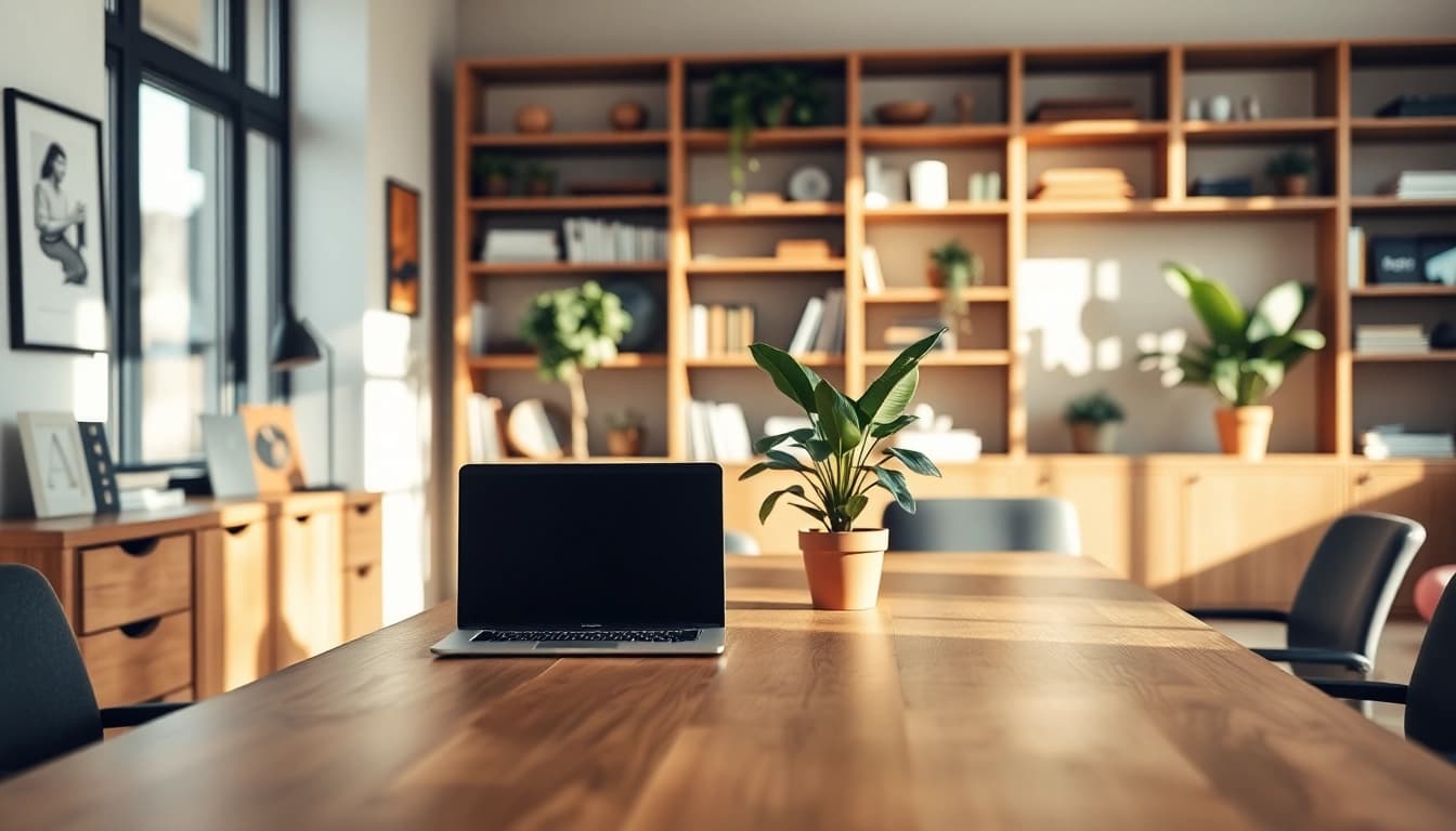 Verbeter uw productiviteit met https://www.stofnodig.nl in een moderne werkruimte vol met stijlvolle elementen.