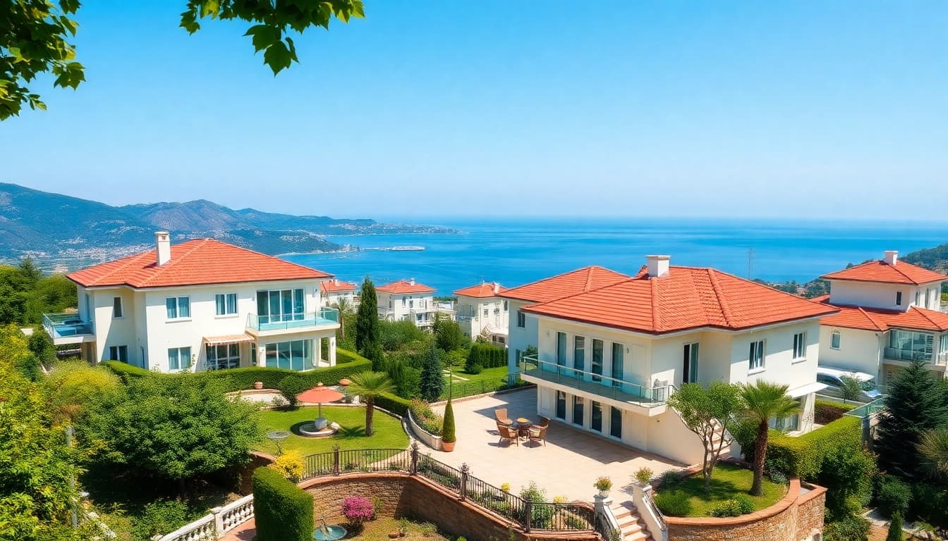 Find stunning properties for sale in Alanya, Turkey, showcasing villas and coastal beauty.
