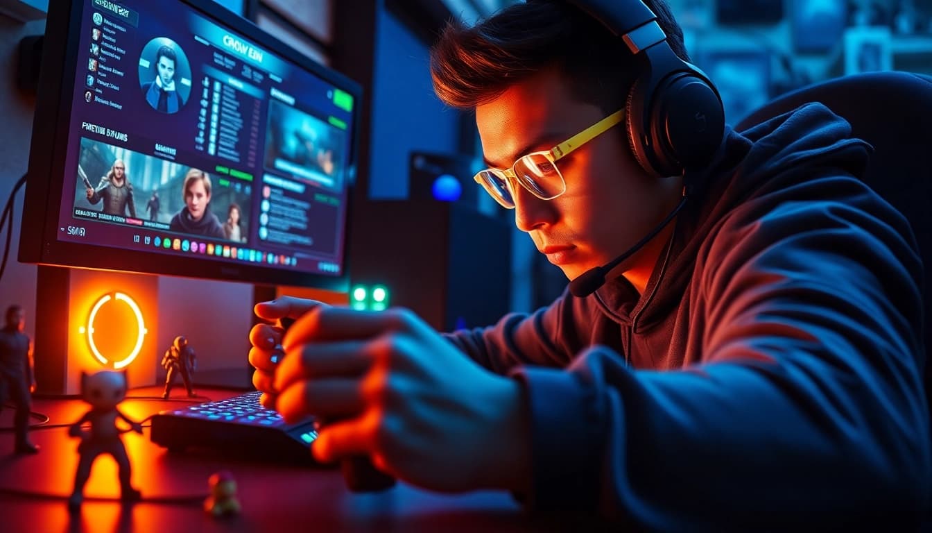 Capture a dedicated gamer using a Cronus zen setup for competitive play.