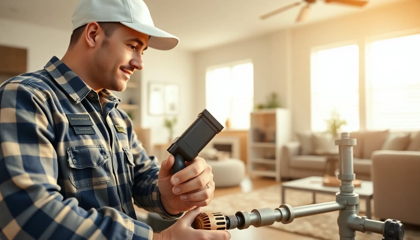 Experience whole house repiping services Clearwater FL with our skilled plumbers at work.
