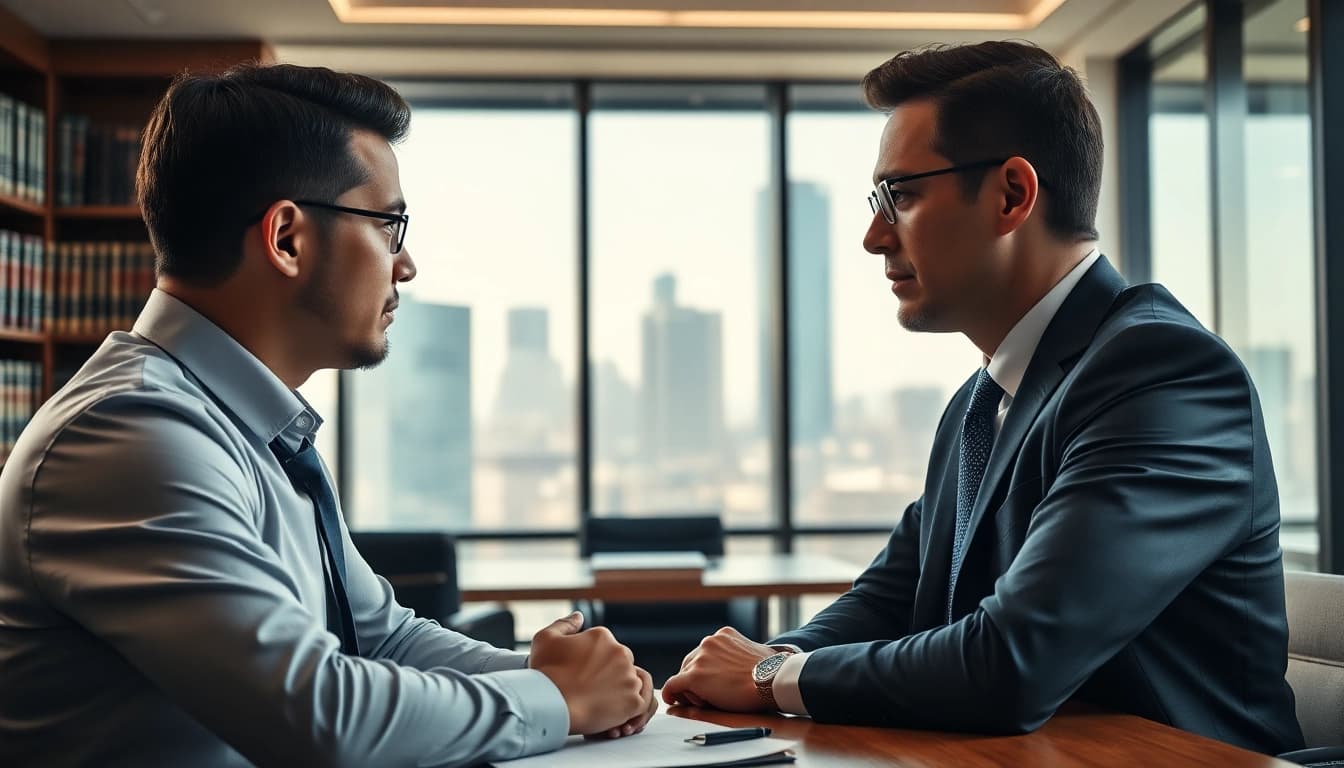 Engaging legal consultation at https://www.lalitlaw.com with a focused attorney and attentive client.