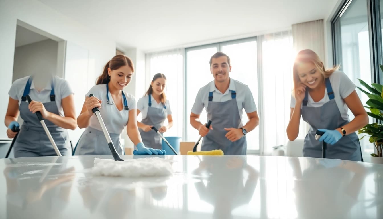 Bond cleaning brisbane professionals delivering expert cleaning services in an apartment setting.