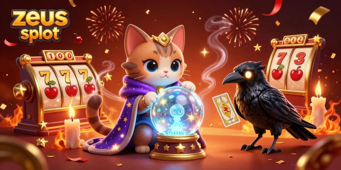 Experience thrilling gameplay with zeus slot in this vibrant 3D casino illustration.