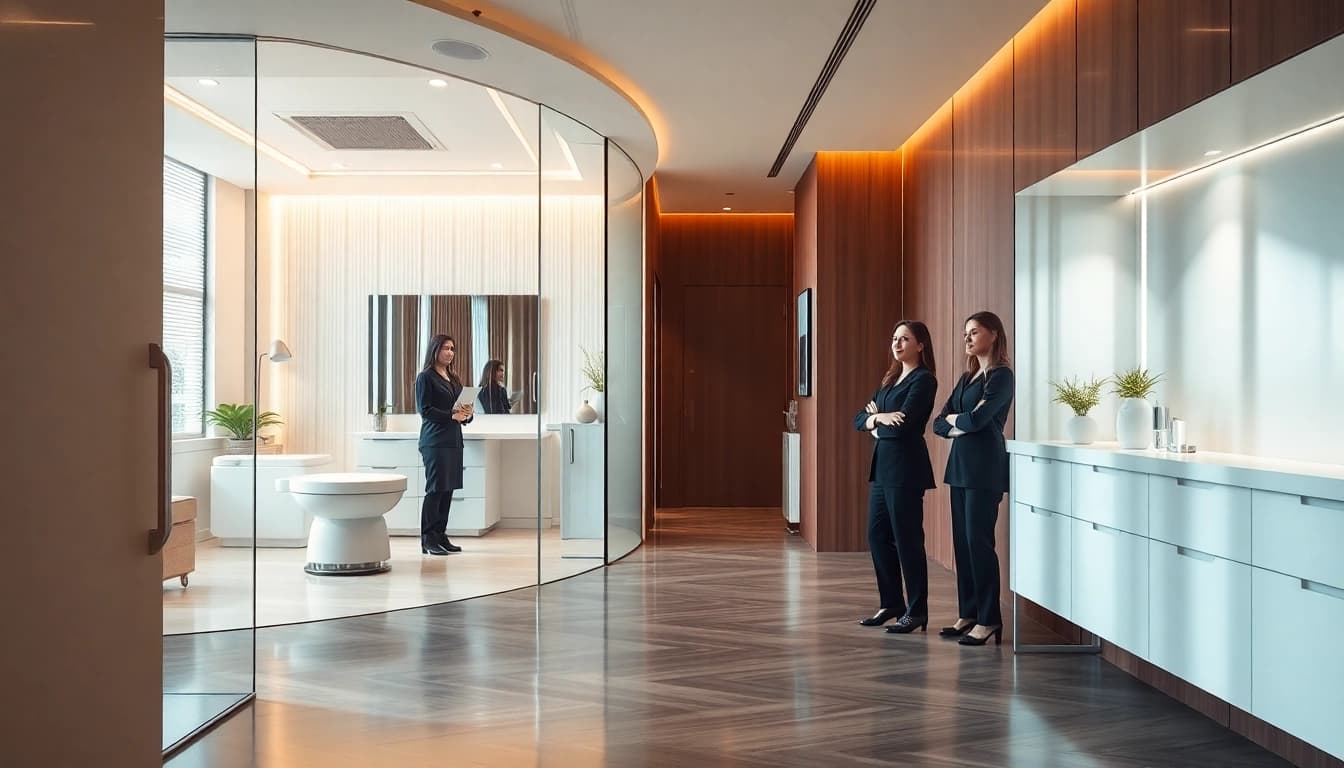 Kirkegaard Aesthetics moderne Klinik mit einladender Atmosphäre und freundlichem Personal.