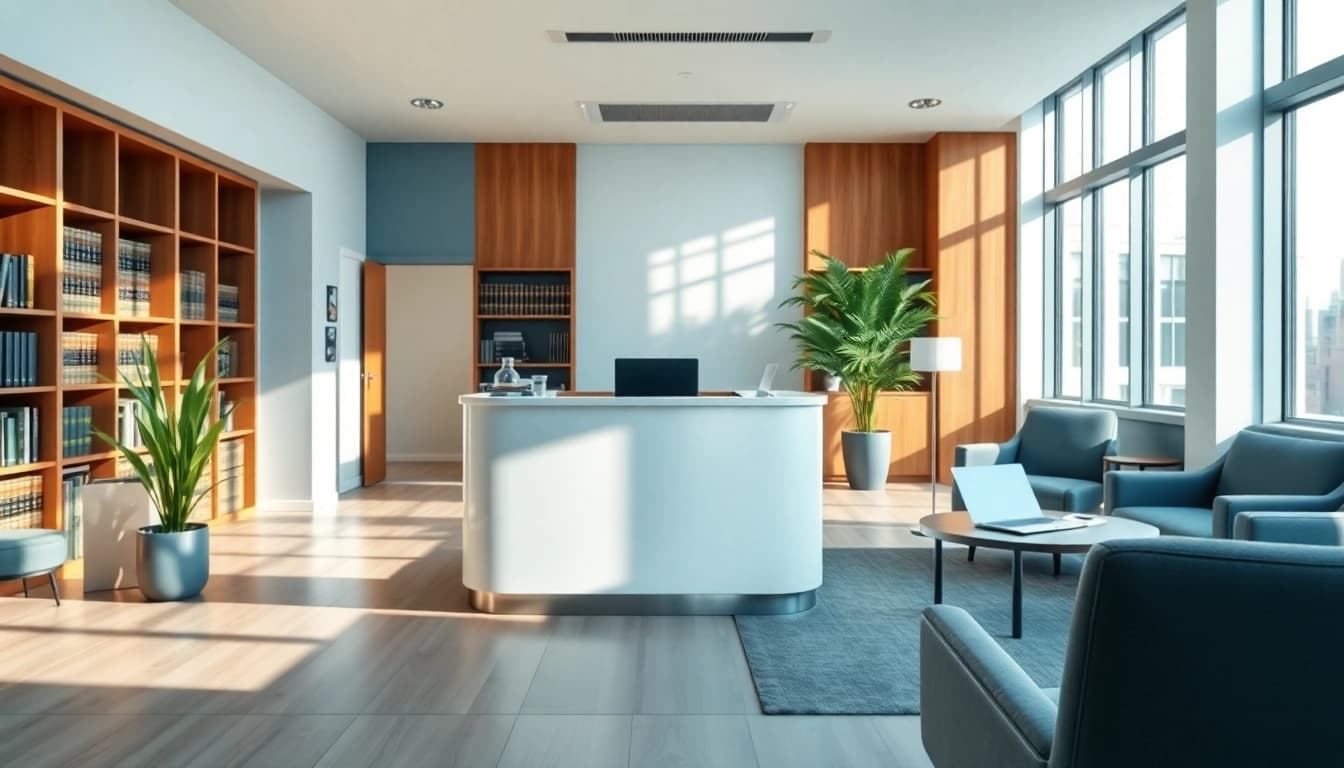 Visit https://www.lalitlaw.com for a professional law office reception with a welcoming atmosphere.