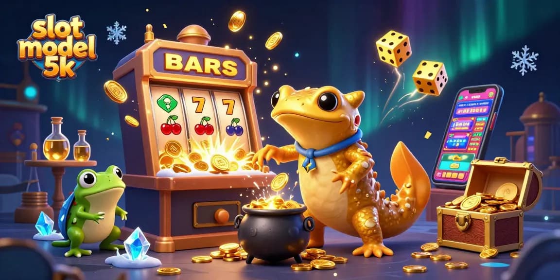 Engage in the exciting slot modal 5k experience with golden salamander alchemists turning metals into winnings.