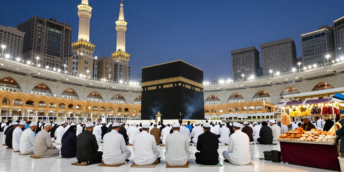 Experience the sacred Umroh Itikaf; vibrant pilgrimage in Makkah.
