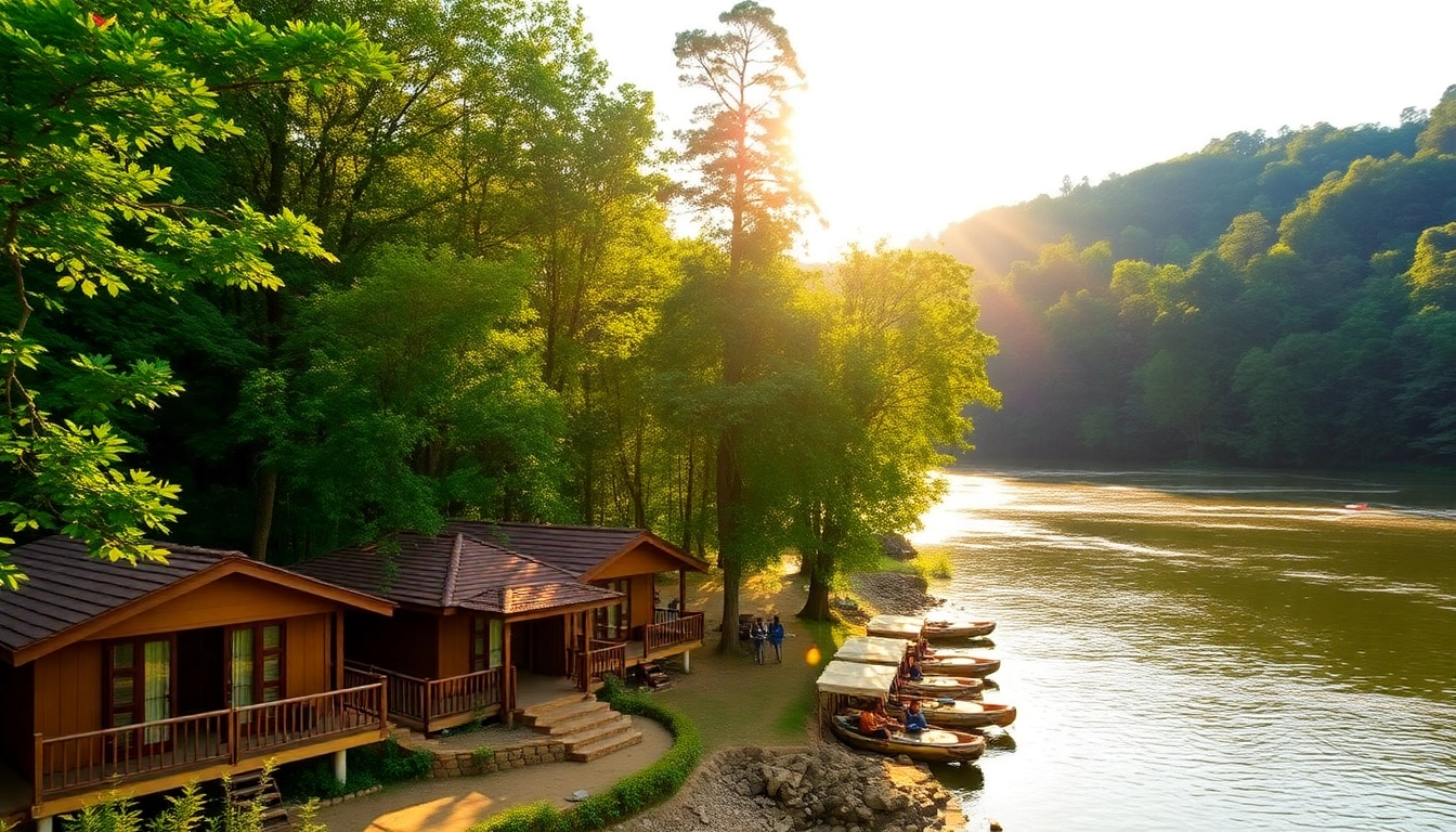 Dandeli Resorts with river-view cottages and adventure activities by the Kali River.