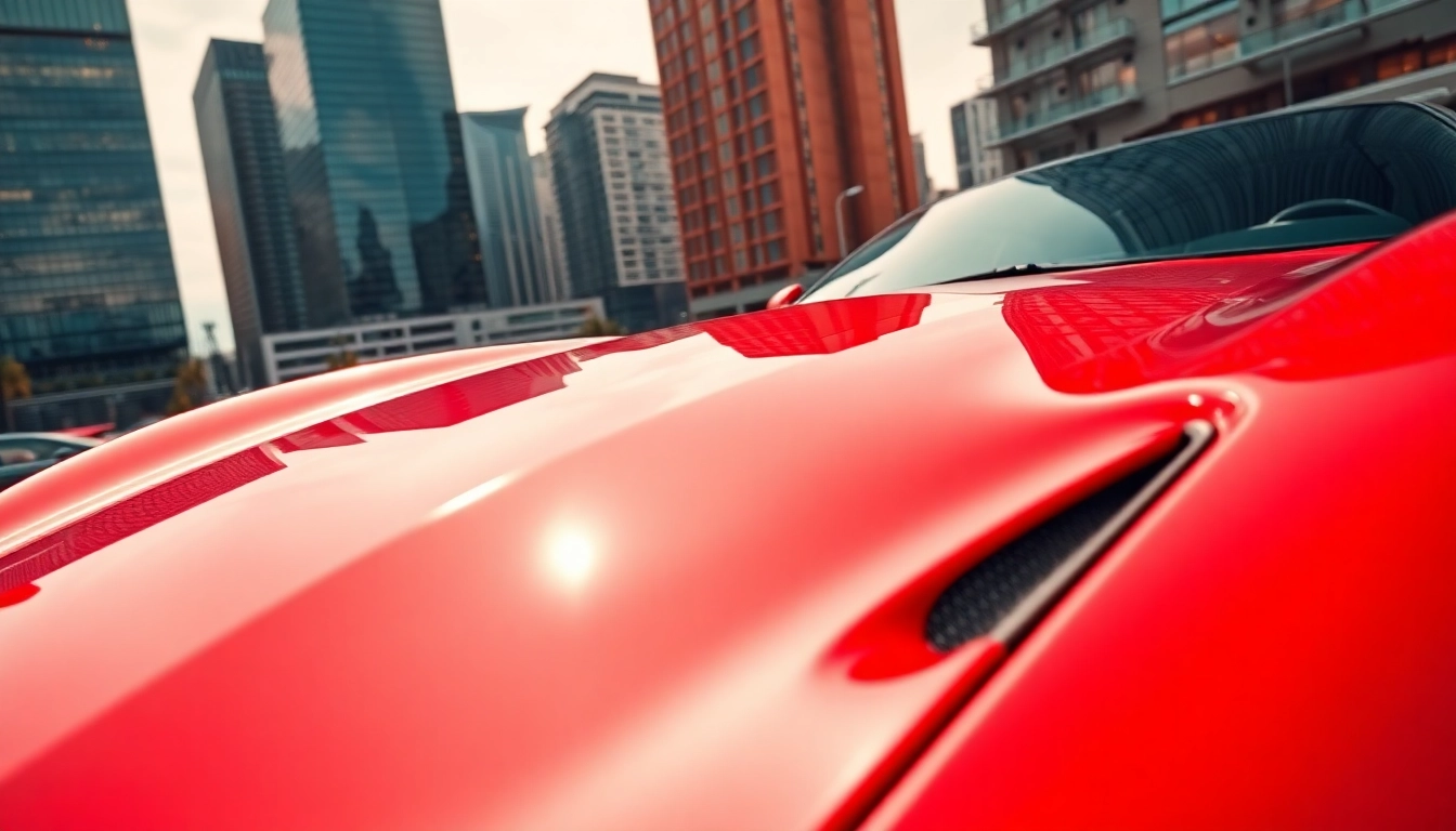 Showcasing stunning used exotic cars Johannesburg, a Ferrari on display highlights luxury and elegance.