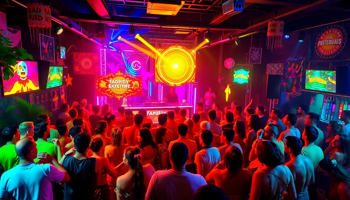 Experience where to party in puerto rico at a vibrant nightclub scene with a lively crowd.
