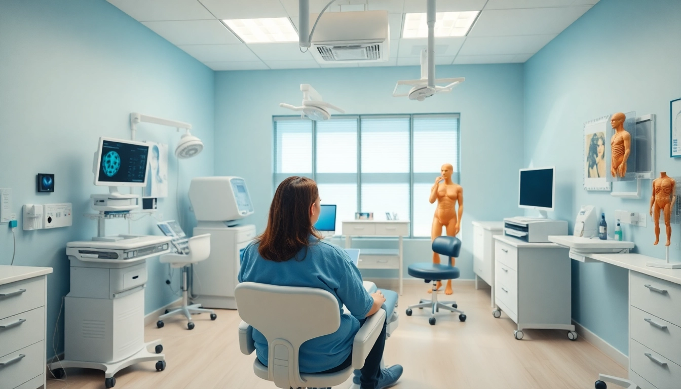 AICA Orthopedics Duluth offers a consultation in a well-equipped medical setting highlighting care.