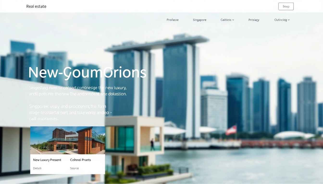 Showcasing the modern interface of https://newdeveloperlaunch.sg featuring luxury condos and user-friendly navigation.