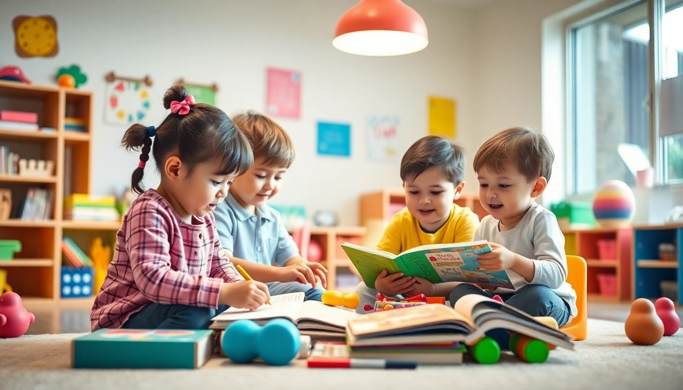 Experience quality childcare at https://juniorsjunction.com with children engaging in creative activities.