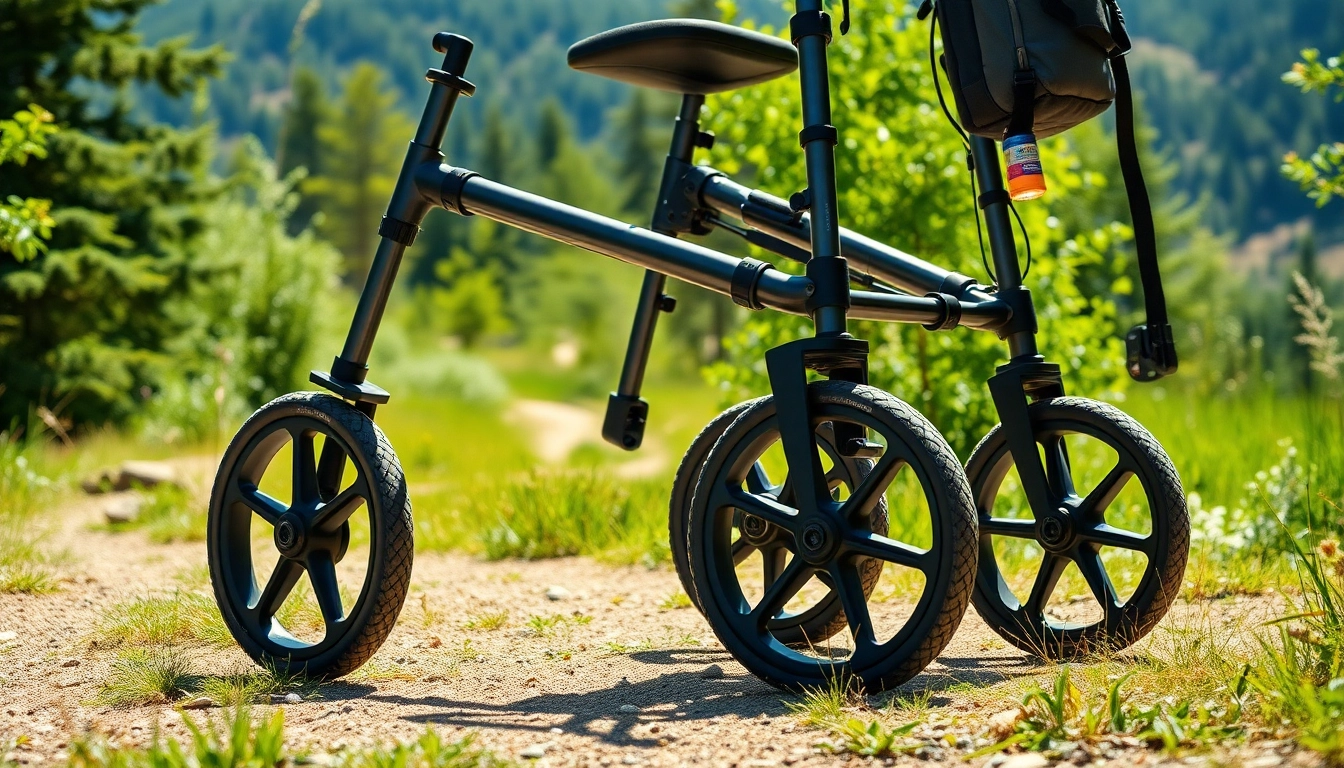Der Rollator große Räder bietet idealen Komfort und Stabilität im Freien.