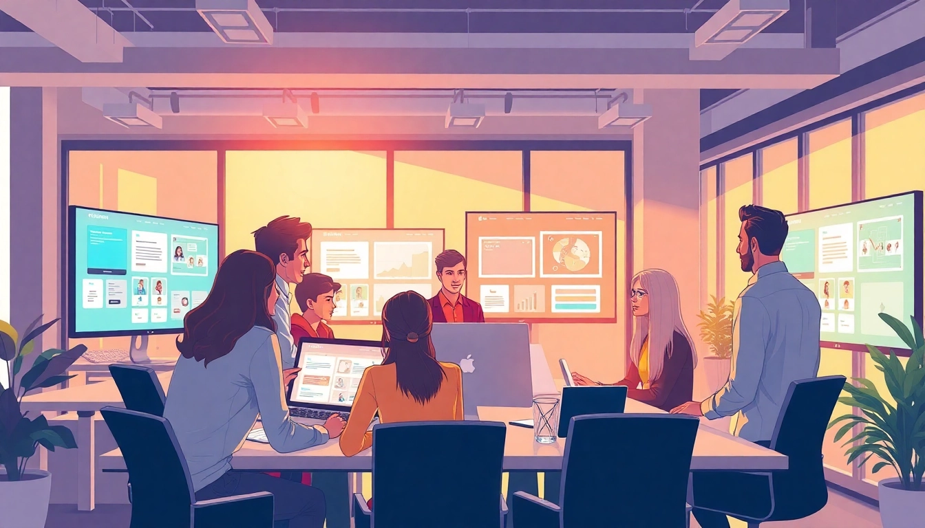 Creating engaging Website Design Hereford solutions with a creative team in an innovative office.