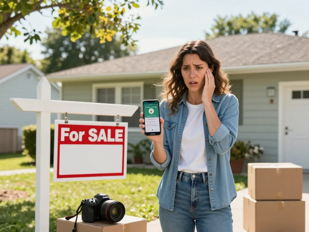 sell my home urgently with homeowner outside house holding cash offer