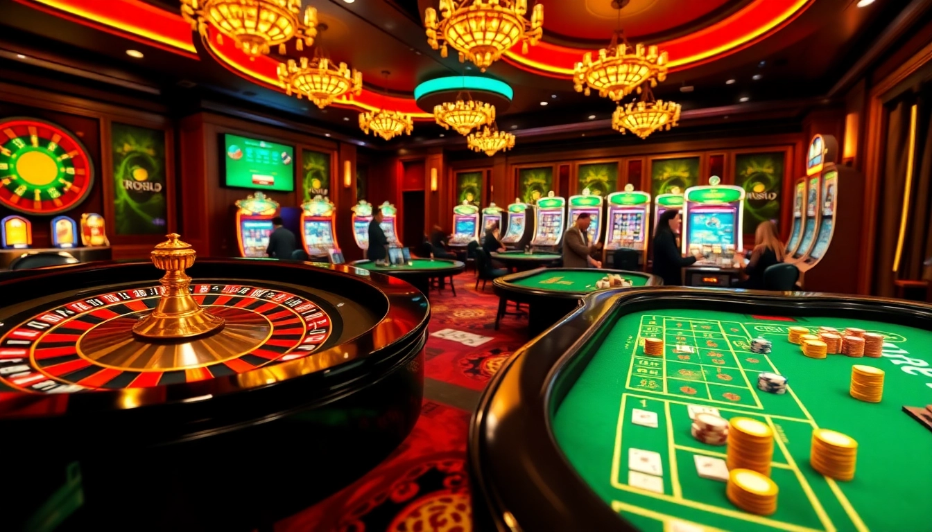 Participez à un gameplay passionnant dans un casino en ligne virtuel avec roulette, poker et machines à sous.