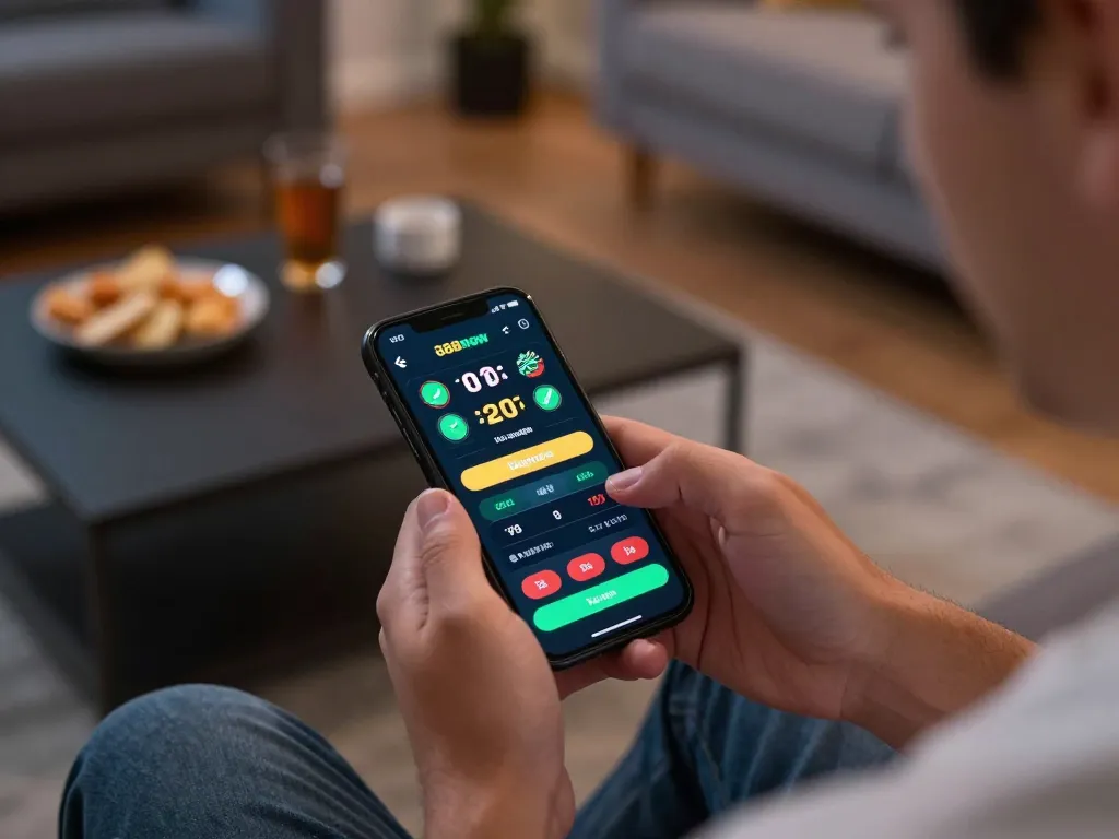 Engaging in online gambling with 888now đăng nhập on a smartphone for sports betting