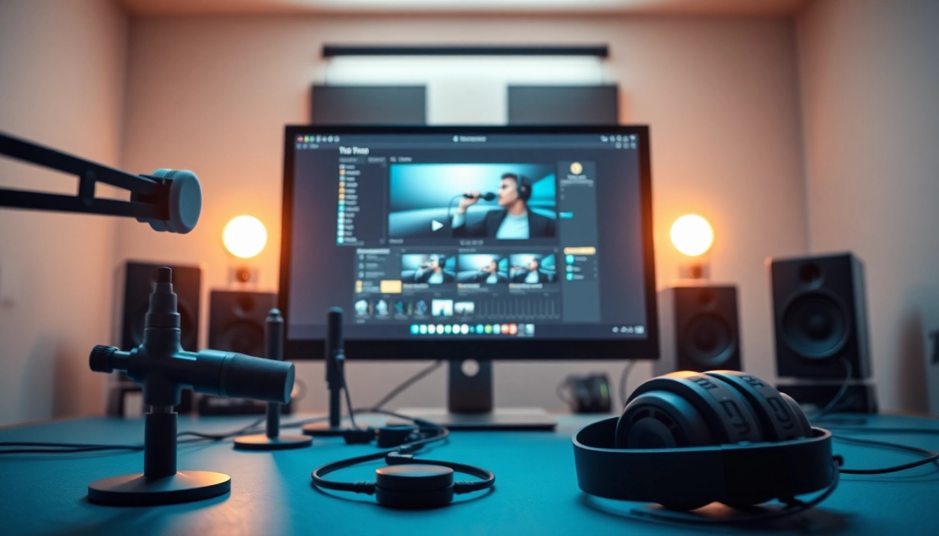 Create engaging content effortlessly with the ai video generator showcasing a sleek studio setting.