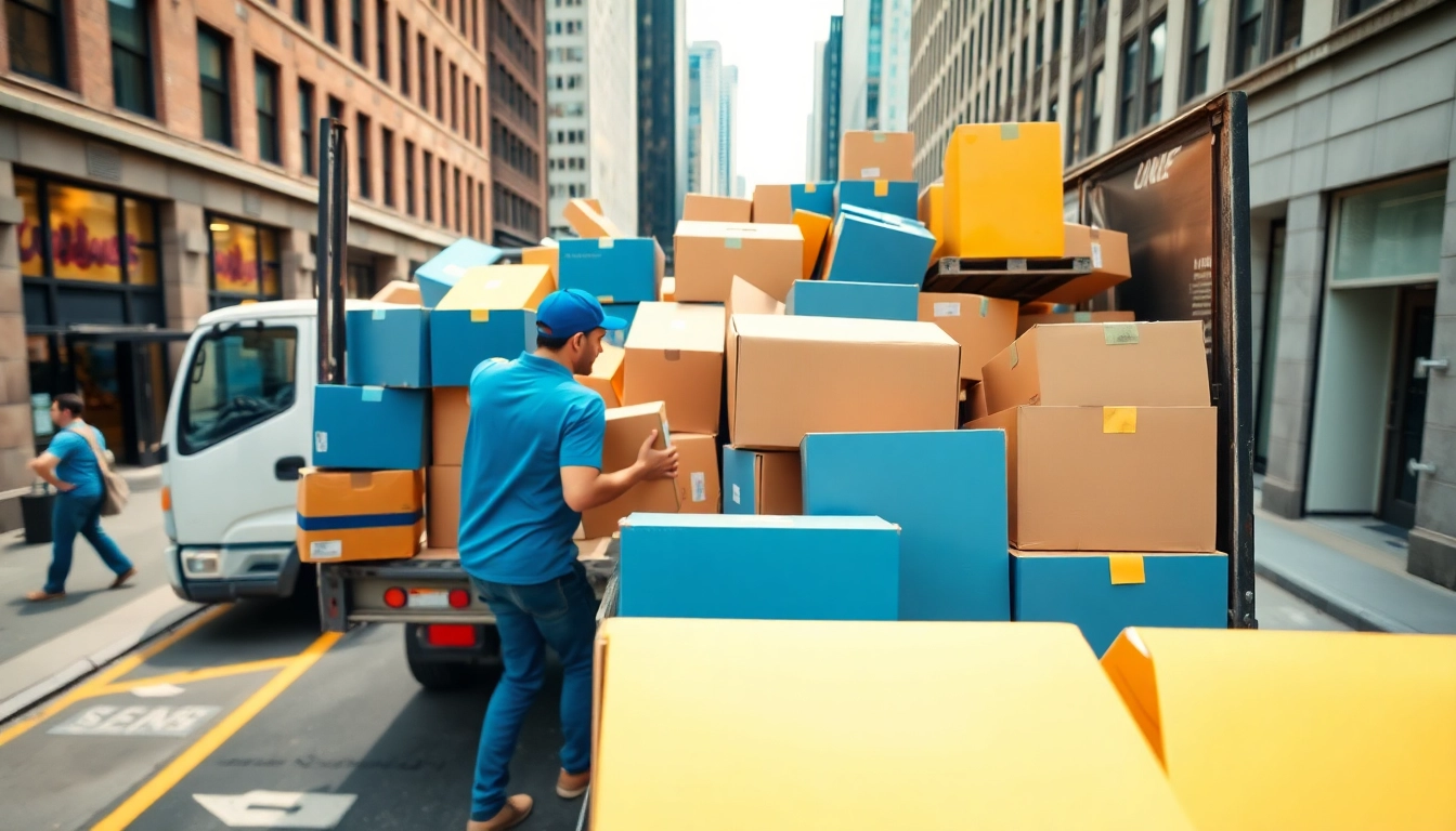 Calgary movers expertly loading a truck showcasing teamwork and reliability in the city.