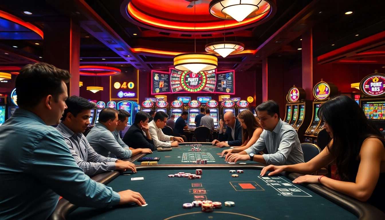 Menang di Pakde4D saat bermain di kasino modern dengan suasana ceria.