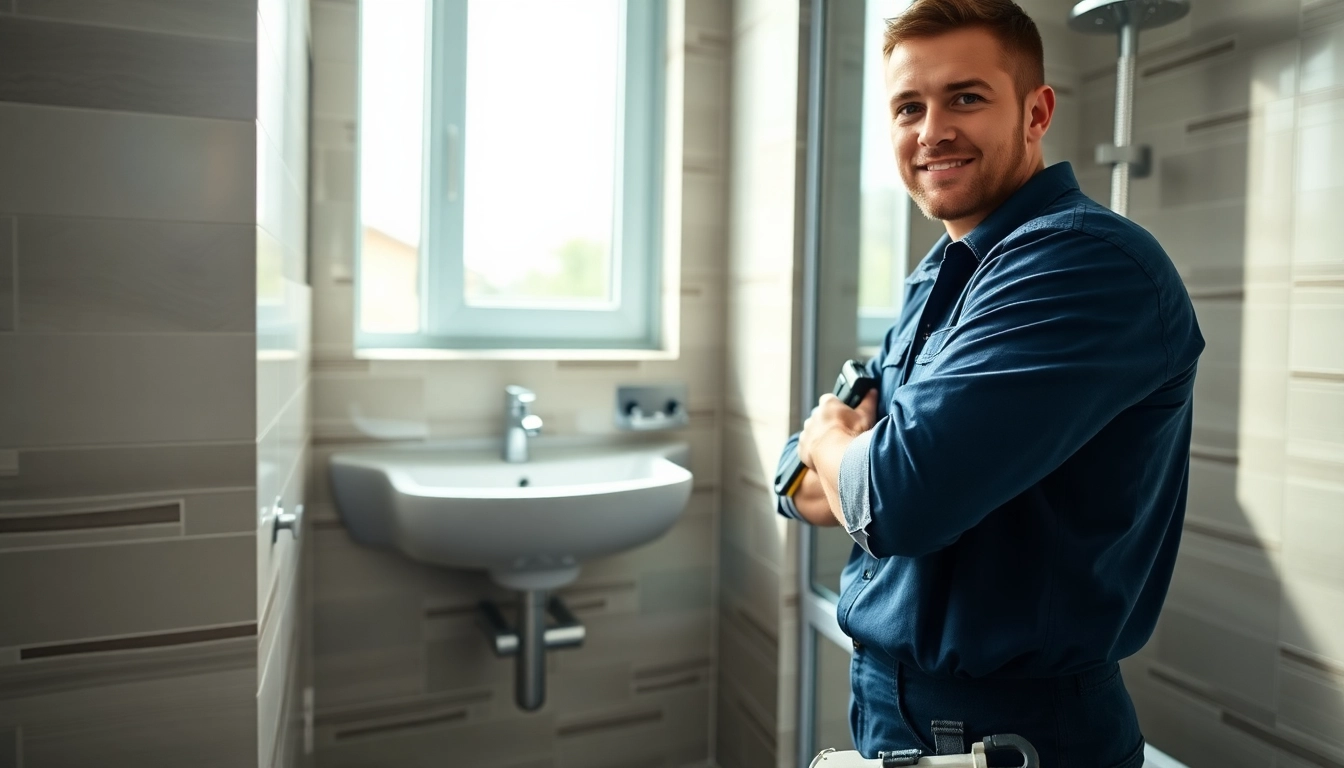 Experienced plumber knightdale repairing a bathroom sink with confidence and professionalism.