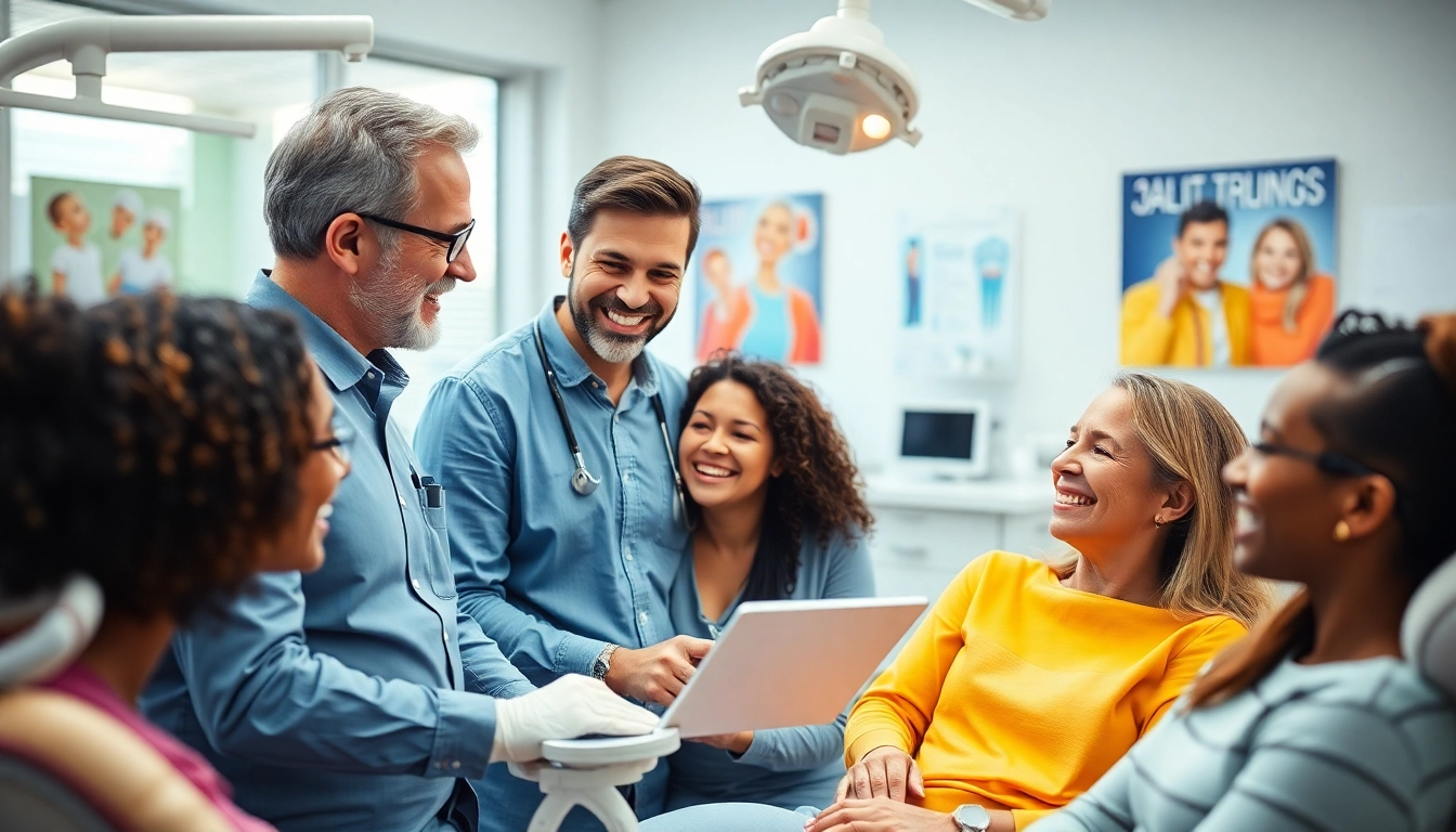 Orthodontist treating adults in a welcoming clinic environment, showcasing the adult orthodontist approach.