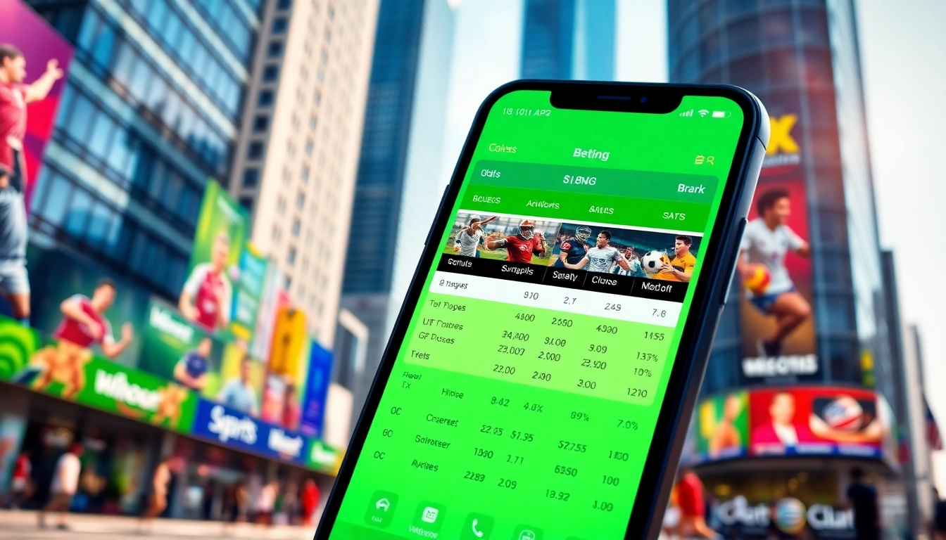 Engaging users with the best sports betting apps in India through vibrant app visuals and urban excitement.