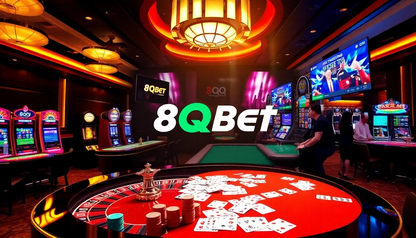 Experience the excitement of gambling at 8qbet with vibrant casino games and engaging players.