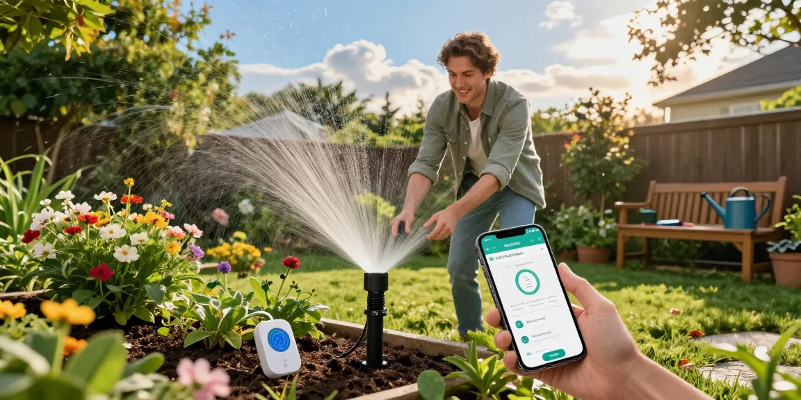 Effortlessly using the rainpoint sprinkler timer for vibrant garden care.