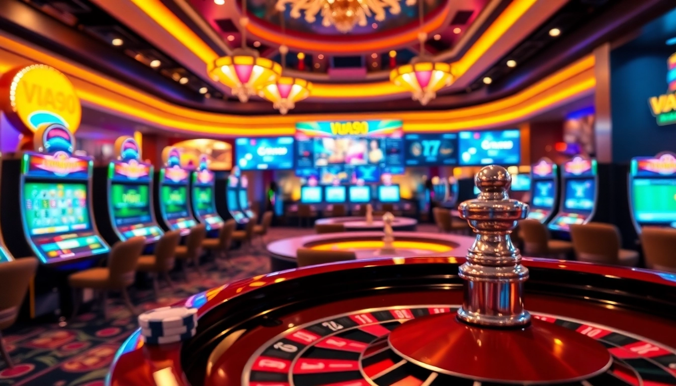 Experience thrilling gameplay at Vua99 with vibrant online gambling visuals.