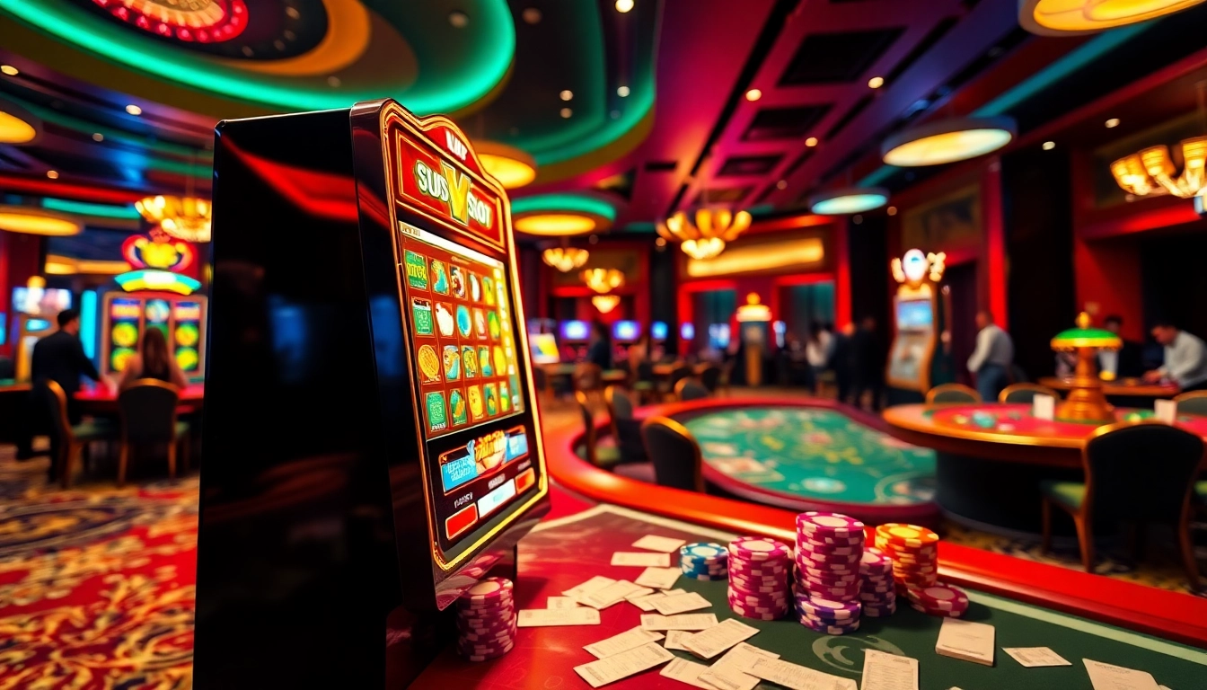 Experience the excitement of playing stus slot gacor with dynamic slot machines and eager gamblers.