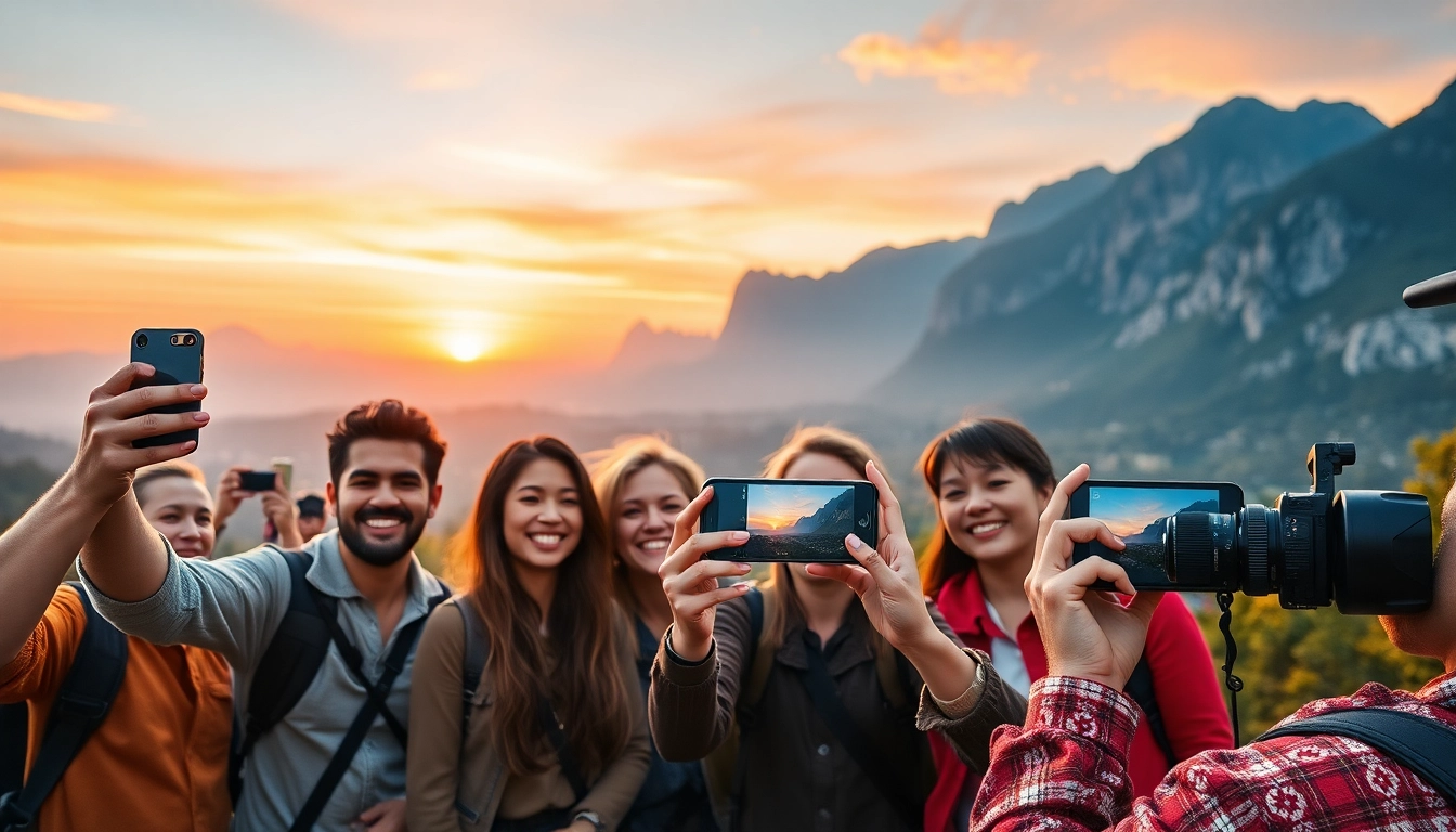 Captivating travel experiences shared at https://travelingossip.com with vibrant landscapes and joyful travelers.