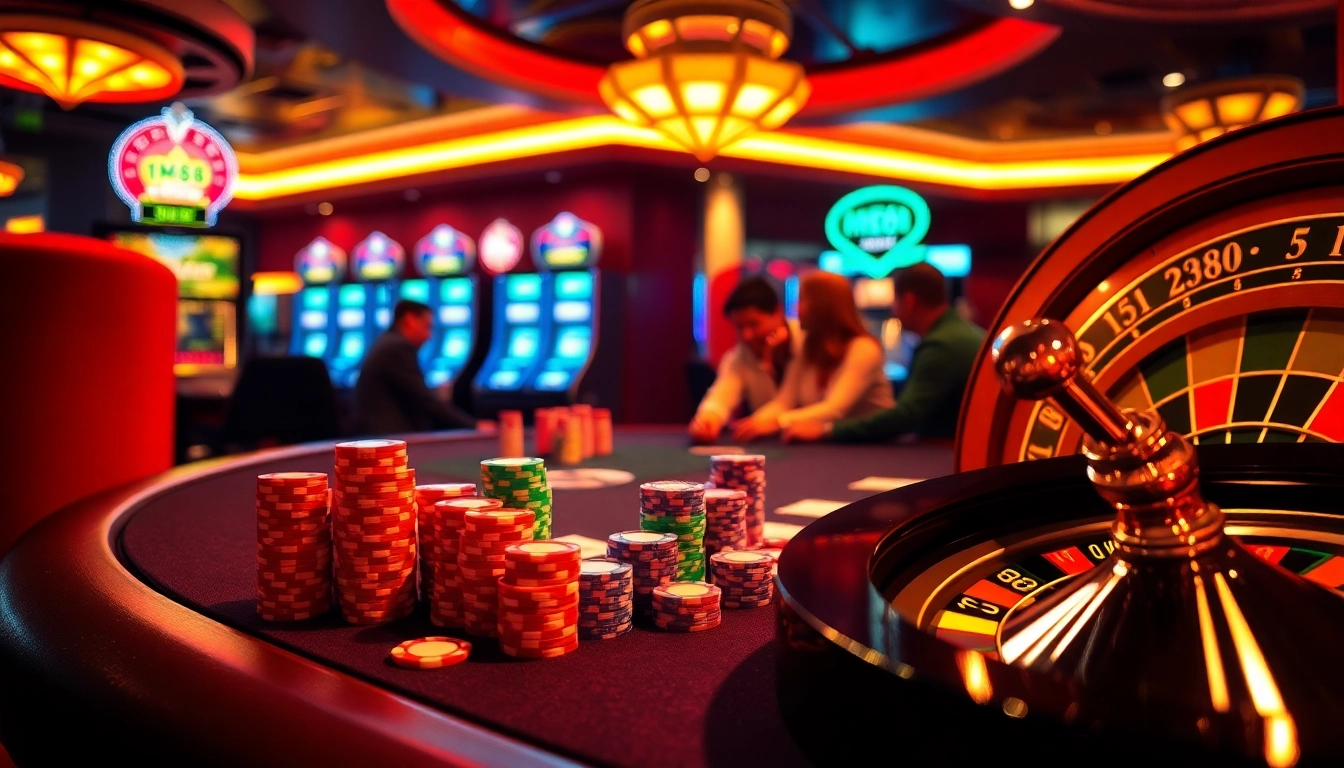 MM88 poker table with vibrant chips and an engaging game atmosphere.