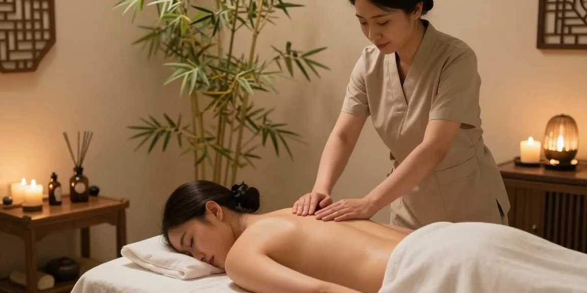 삼성동마사지 전문 테라피에서 편안한 마사지 받는 모습