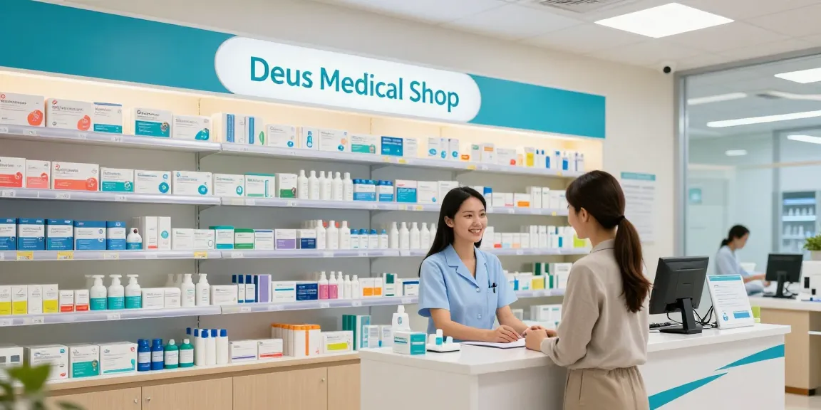 Deus Medical Shop offers trusted medical services and patient care at a modern health clinic.