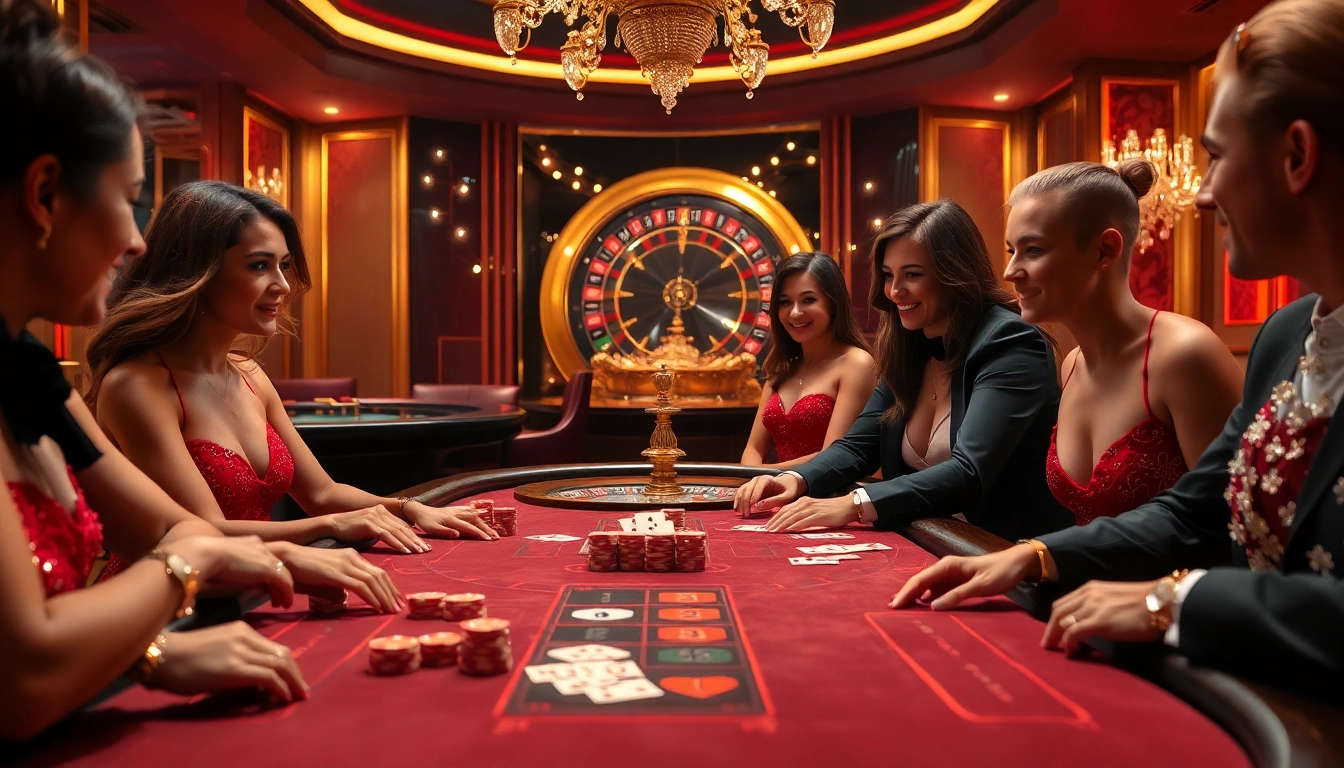 Engaging blackjack players at a casino table emphasizing excitement and strategy at https://ps99seo.com/.