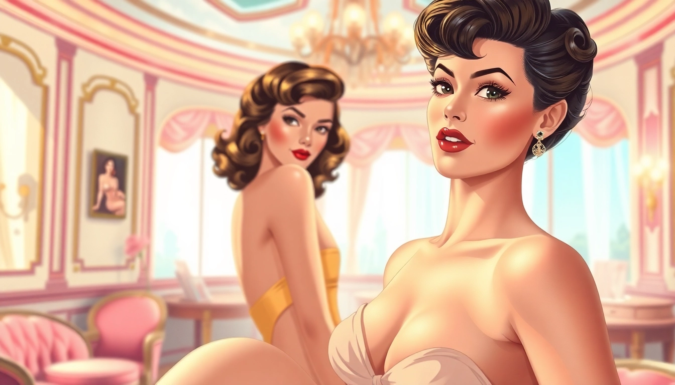Admire the enchanting vintage pin-up art inspired by https://www.esquirevargas.com, celebrating timeless beauty and glamour.