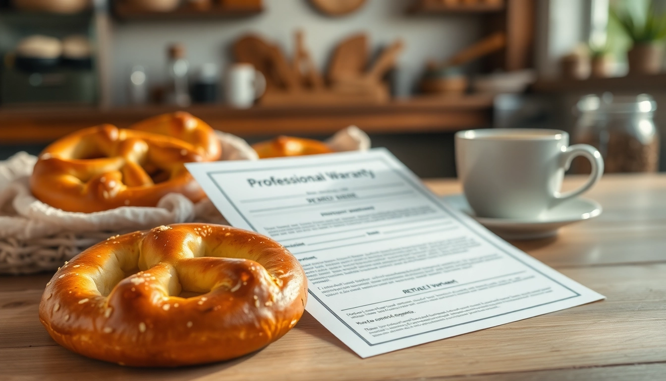 Explore why Pretzel warranty through a cozy setting with pretzels and a warranty document.