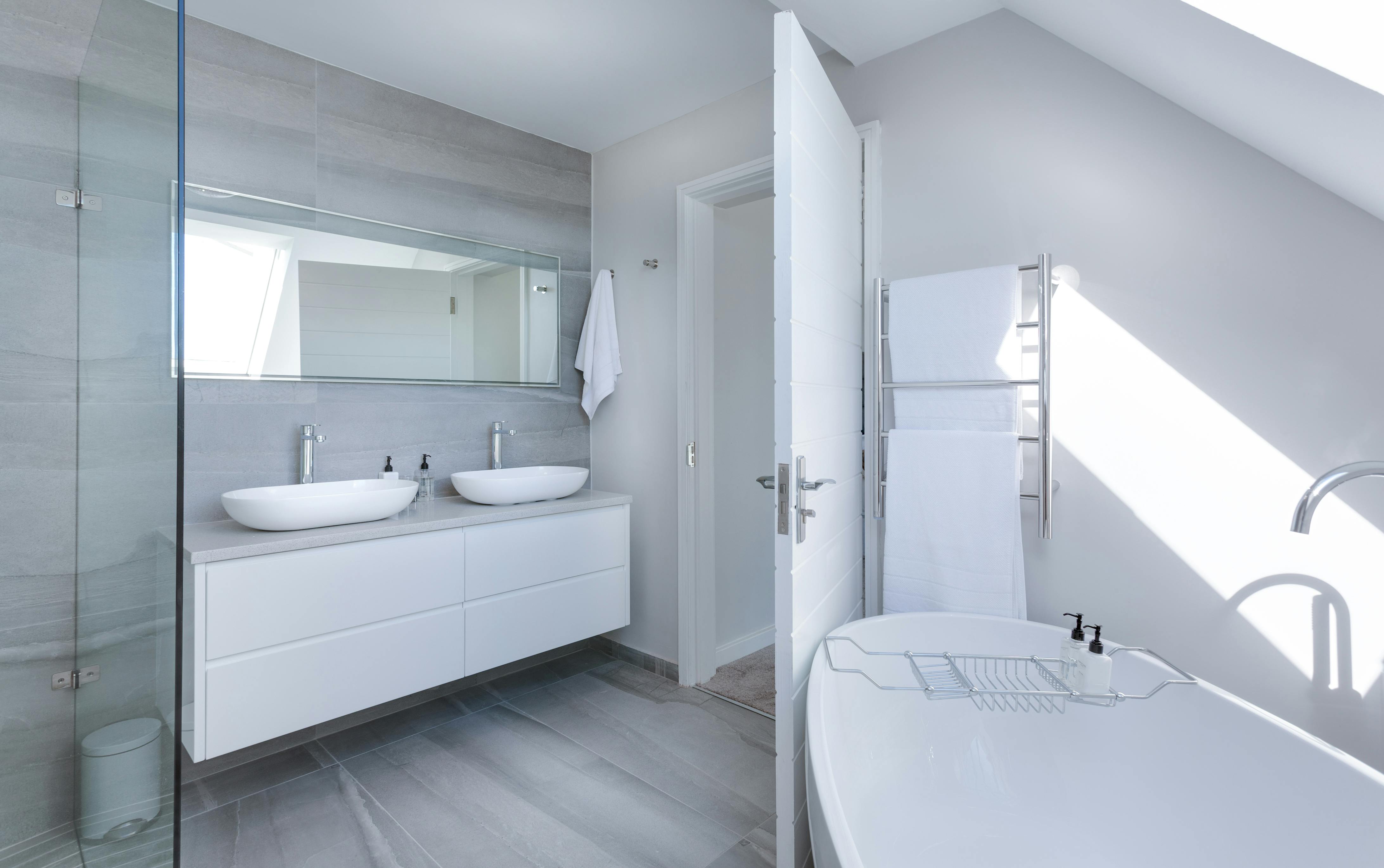 Elegant Bathroom Mirror with Soft Front and Back Lighting