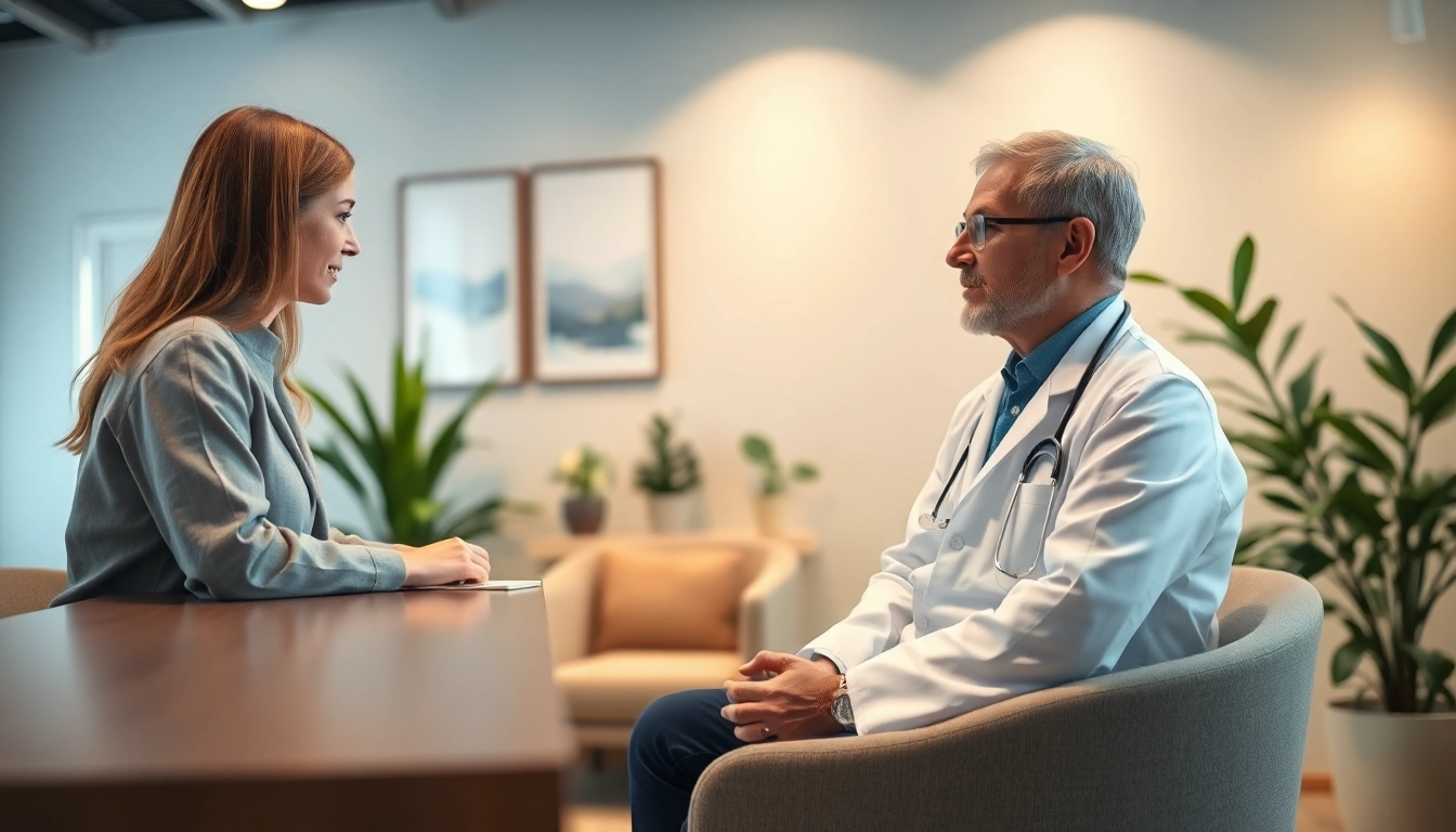 Empathetic session at CHMC psychiatry clinic India with professional psychiatrist and patient.